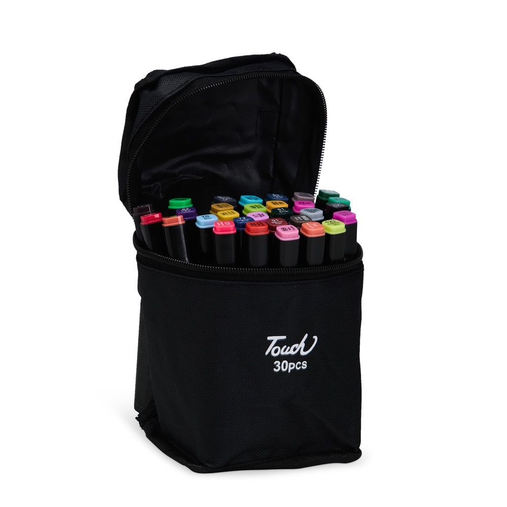 08329-30 Kit Canetas Marcadoras Pontas Duplas 30 Cores