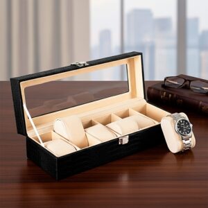 02007 Porta-Relógios com 6 Divisórias